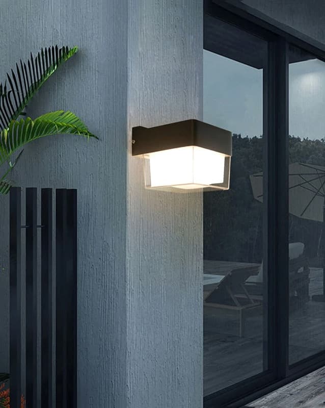 POWERTECH LED φωτιστικό τοίχου HLL-0157, 7W, 4000K, 560lm, IP65, μαύρο 2
