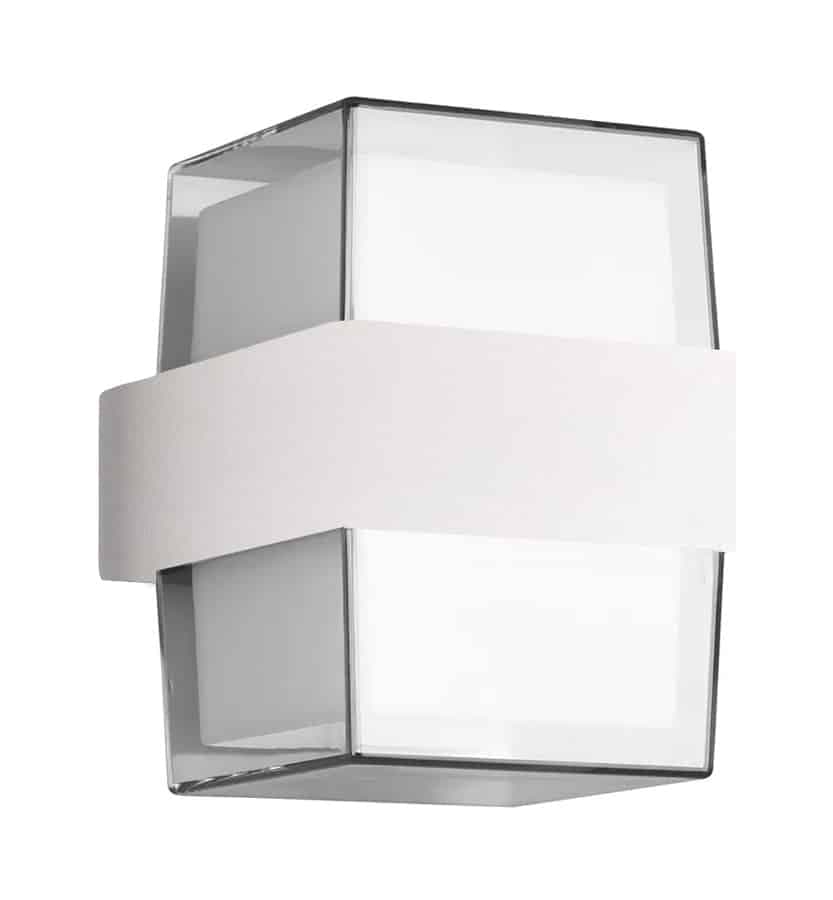 POWERTECH LED φωτιστικό τοίχου HLL-0158, 14W, 4000K, 1120lm, IP65, λευκό