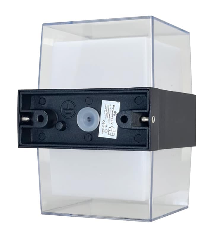 POWERTECH LED φωτιστικό τοίχου HLL-0159, 14W, 4000K, 1190lm, IP65, μαύρο 3