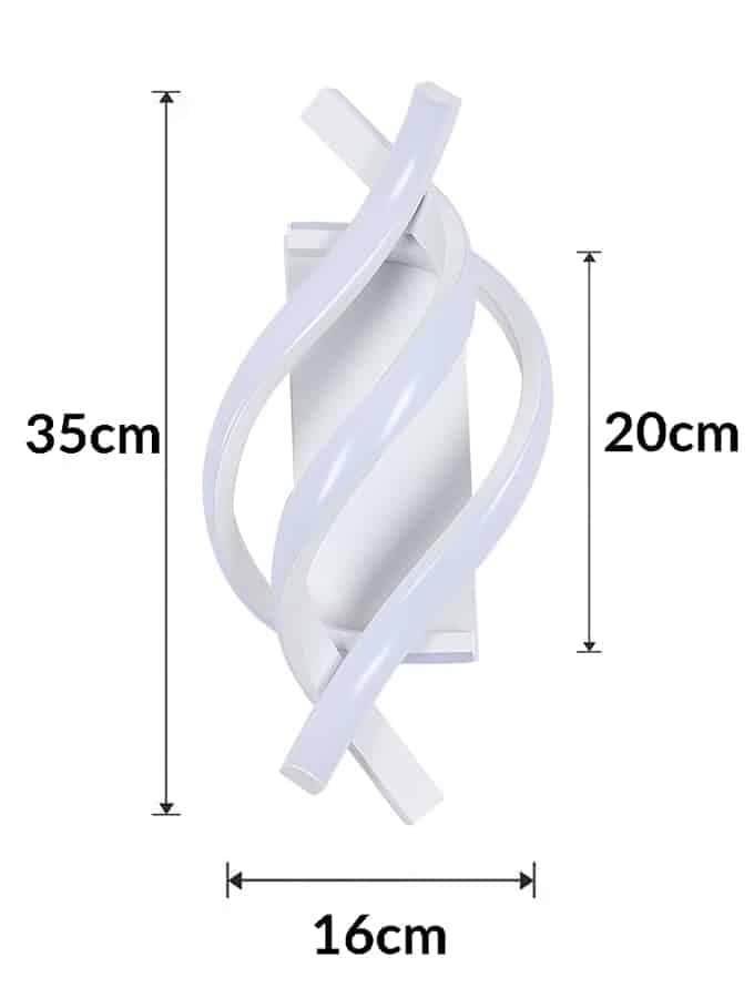 POWERTECH LED φωτιστικό τοίχου HLL-0168, 12W, 4000K, 960lm, λευκό 4