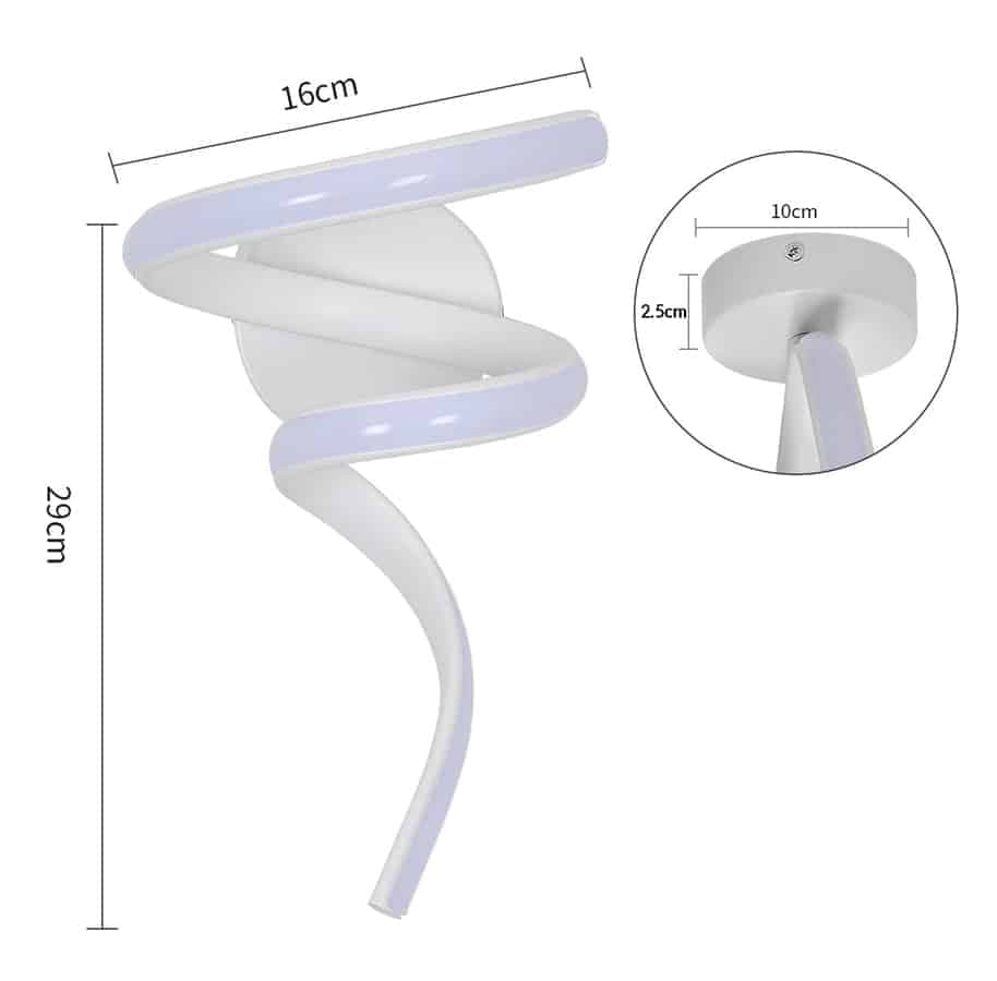 POWERTECH LED φωτιστικό τοίχου HLL-0169, 12W, 4000K, 960lm, λευκό 4