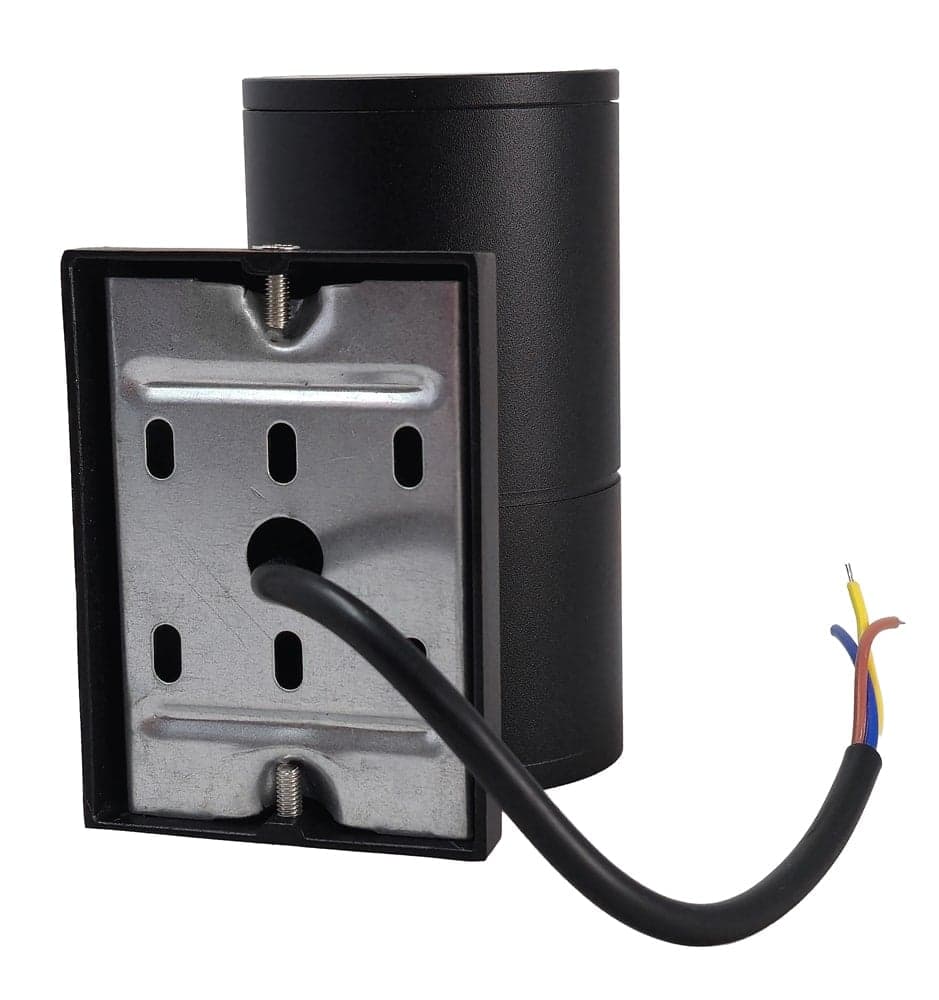 POWERTECH φωτιστικό τοίχου HLL-0189 για GU10 λάμπα, μεταλλικό, IP65, μαύρο 4
