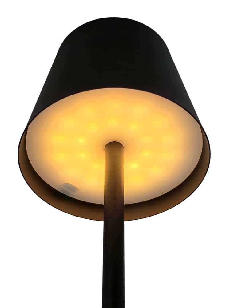 POWERTECH LED επιτραπέζιο φωτιστικό HLL-0193, ρυθμιζόμενο, επαναφορτιζόμενο, μαύρο 4