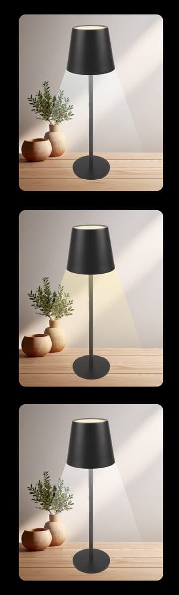 POWERTECH LED επιτραπέζιο φωτιστικό HLL-0194, ρυθμιζόμενο, επαναφορτιζόμενο, λευκό 2