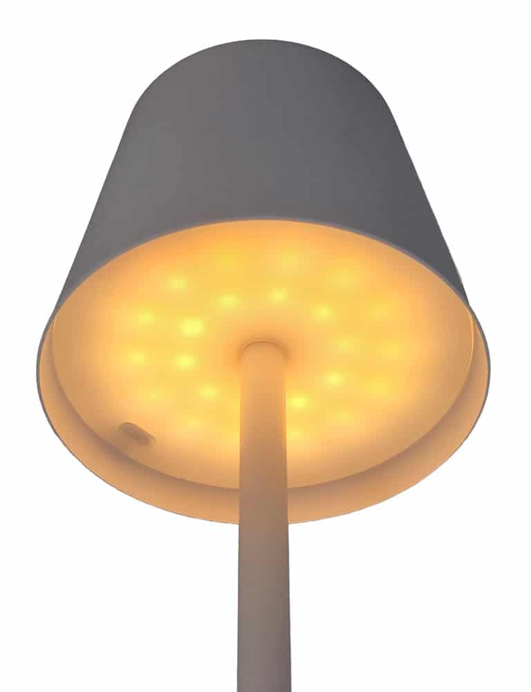 POWERTECH LED επιτραπέζιο φωτιστικό HLL-0194, ρυθμιζόμενο, επαναφορτιζόμενο, λευκό 4