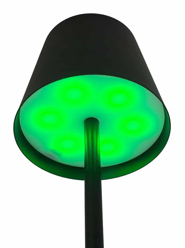 POWERTECH LED επιτραπέζιο φωτιστικό HLL-0195, RGB, ρυθμιζόμενο, επαναφορτιζόμενο, μαύρο 4