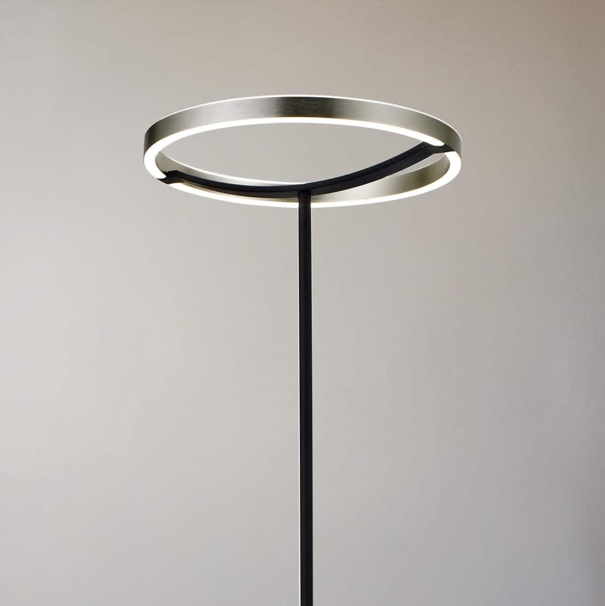 POWERTECH LED φωτιστικό δαπέδου HLL-0204, 42W, 4000K, Φ38x157cm, ασημί/μαύρο 2