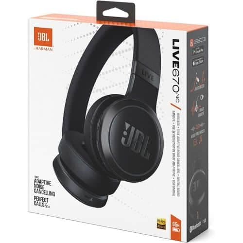JBL Live 670NC Ασύρματα Ακουστικά Bluetooth On-Ear Μαύρα EU