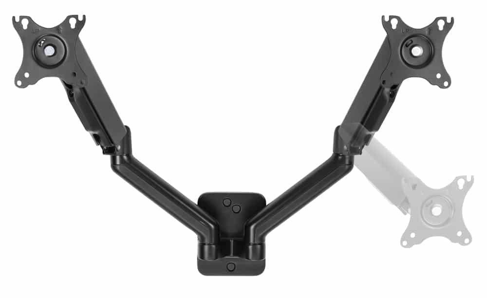 BRATECK επιτοίχια βάση για 2x οθόνες LDA32-114, 17-32", έως 9kg 2