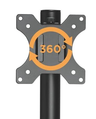 BRATECK βάση γραφείου για 2x οθόνες LDT40-G02, 17-32", έως 8kg 3