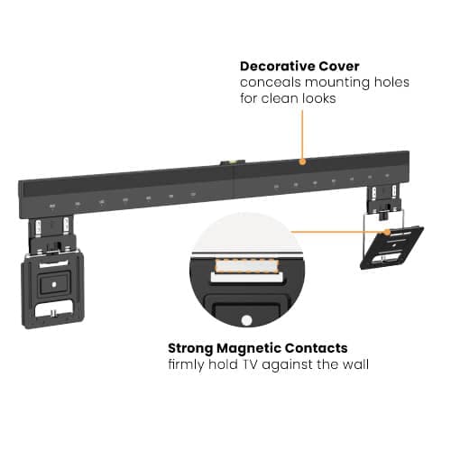 BRATECK επιτοίχια βάση τηλεόρασης LED-1948, 43-100", έως 75kg, ultra slim, fixed 4