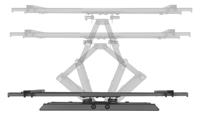 BRATECK επιτοίχια βάση τηλεόρασης LPA61-466, 37-80", έως 60kg, full motion 3