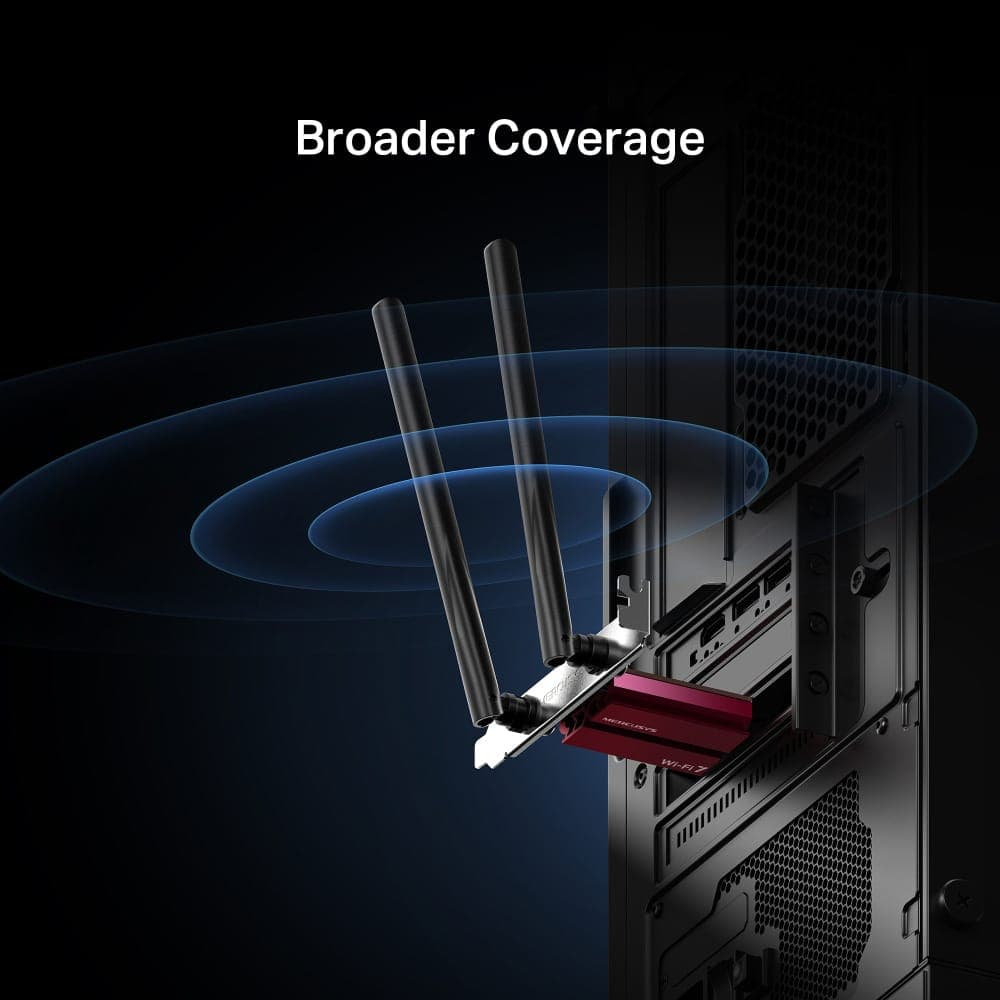 MERCUSYS κάρτα δικτύου WiFi 7 & Bluetooth MA37BE, 6500Mbps BE6500, PCIe, V1.0 6