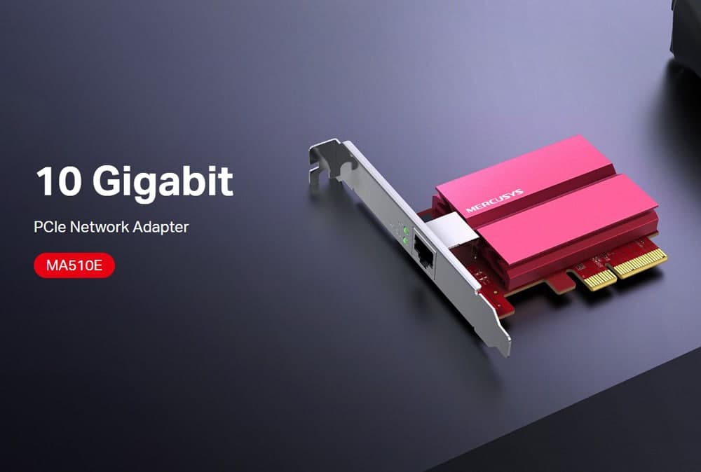 MERCUSYS κάρτα επέκτασης δικτύου PCIe σε RJ45 MA510E, 10Gbps, V1.0 2