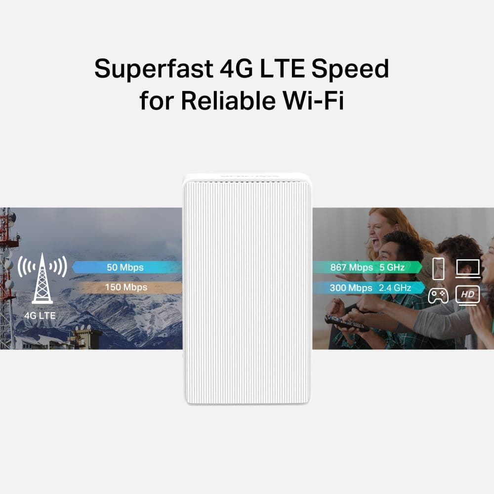 Δρομολογητής MERCUSYS MB130-4G, 4G, 1200Mbps AC1200, V1.0 5
