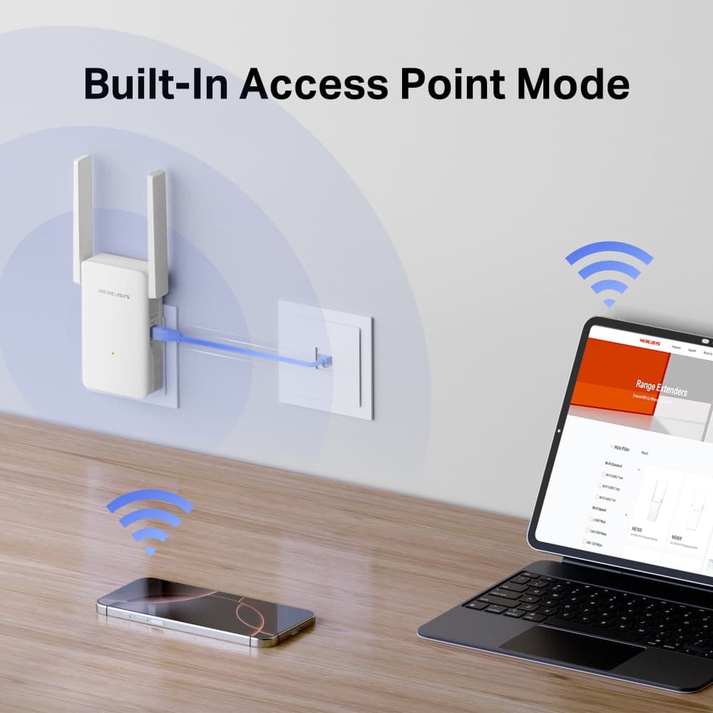 Επέκταση εμβέλειας MERCUSYS ME80X, WiFi 6, 3000Mbps AX3000, V1.0 7