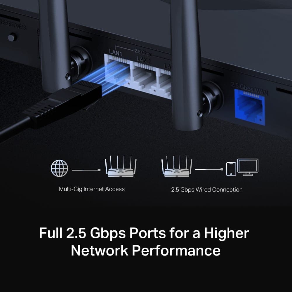 MERCUSYS router MR47BE, WiFi 7, 9,3 Gbps BE9300, Tri-Band, V2.0 8