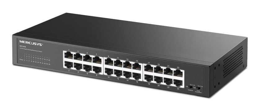 MERCUSYS desktop/rackmount switch MS124GS, 24x Gigabit θύρες, V1.0 4