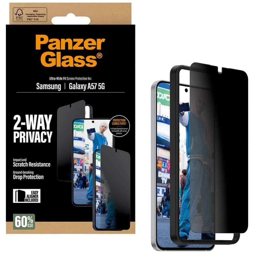 Γυαλί απορρήτου PanzerGlass Ultra-Wide Fit για Samsung Galaxy A57 5G