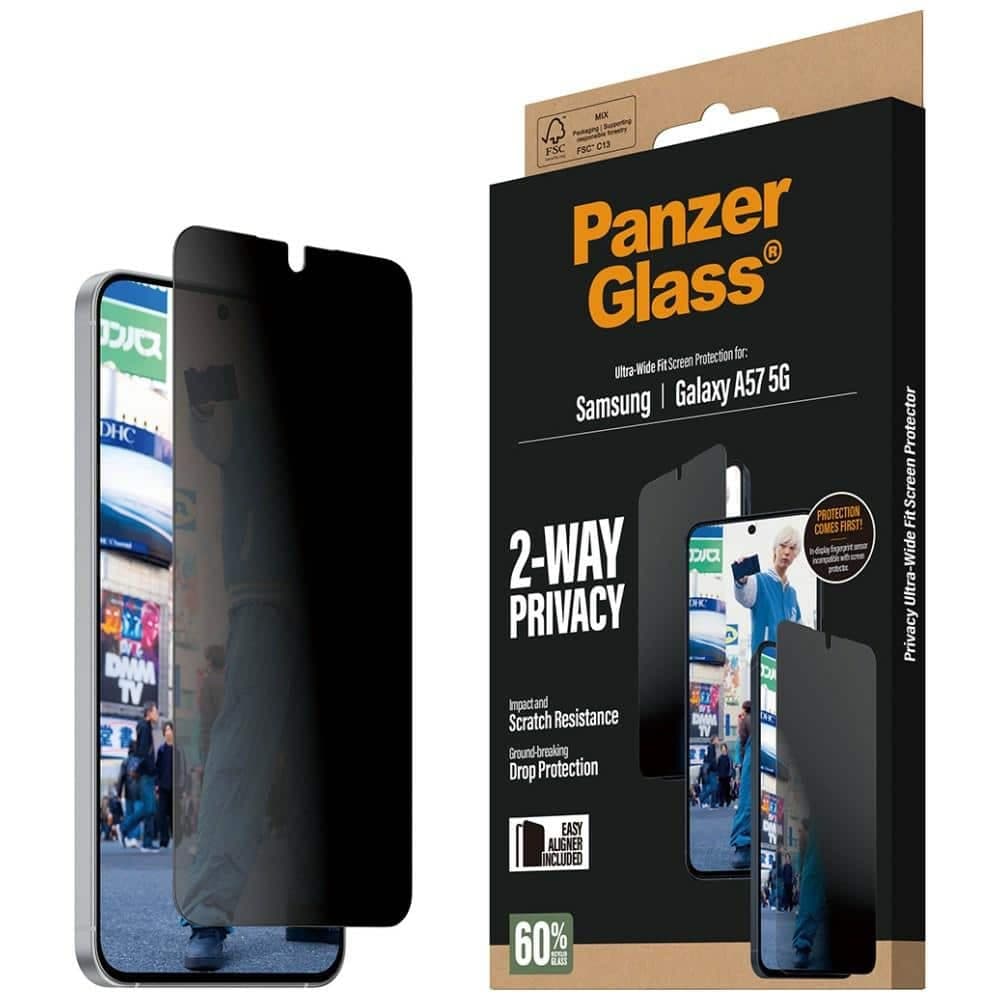 Γυαλί απορρήτου PanzerGlass Ultra-Wide Fit για Samsung Galaxy A57 5G 7