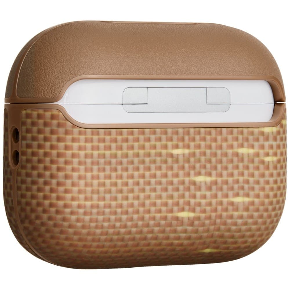 Θήκη PITAKA από ίνες αραμιδίου για AirPods Pro 3 χρυσή λάμψη 3