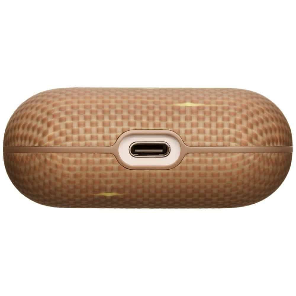 Θήκη PITAKA από ίνες αραμιδίου για AirPods Pro 3 χρυσή λάμψη 6