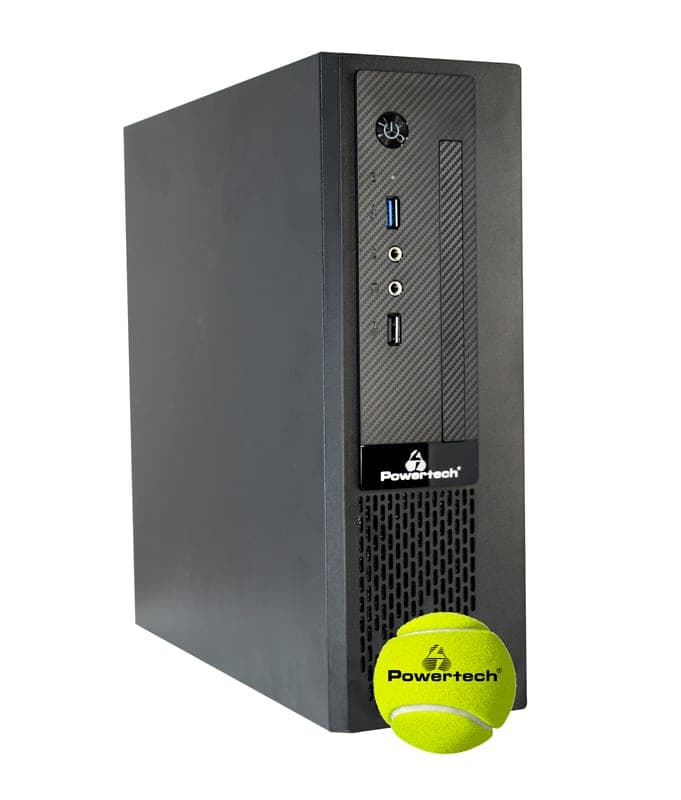 POWERTECH PC Case PT-1098 με 250W PSU, Mini-ITX, 280x93x290mm, μαύρο 2
