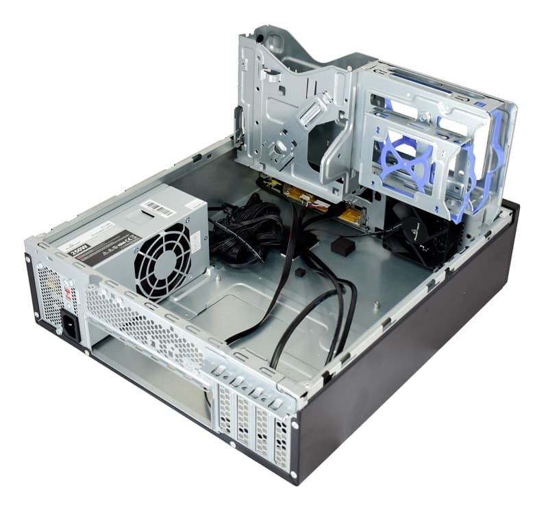 POWERTECH PC Case PT-1099 με 250W PSU, Micro-ATX, 356x102x338mm, μαύρο 3