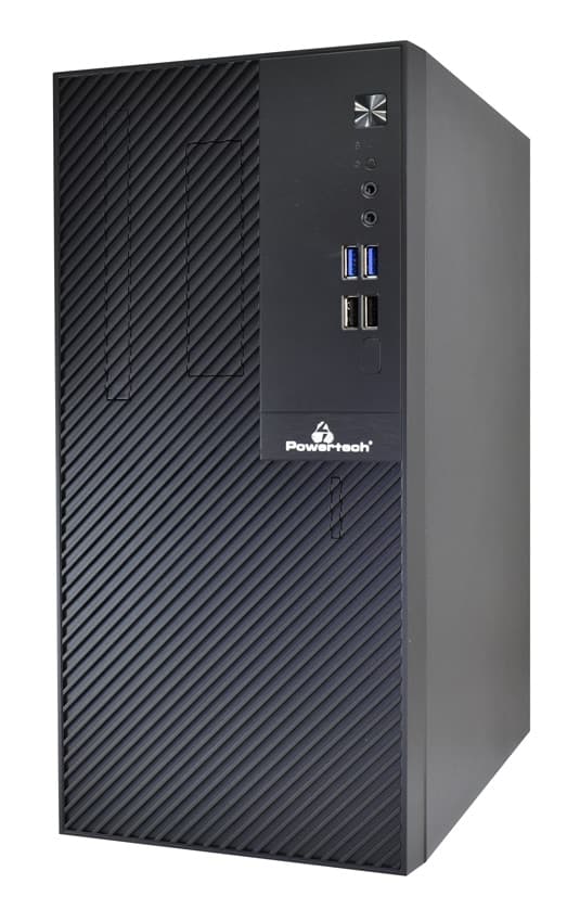 POWERTECH PC Case PT-1101 με 550W PSU, Micro-ATX, 265x168x353mm, μαύρο 4