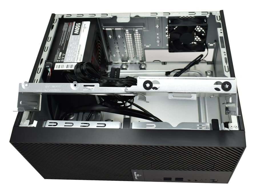 POWERTECH PC Case PT-1101 με 550W PSU, Micro-ATX, 265x168x353mm, μαύρο 5