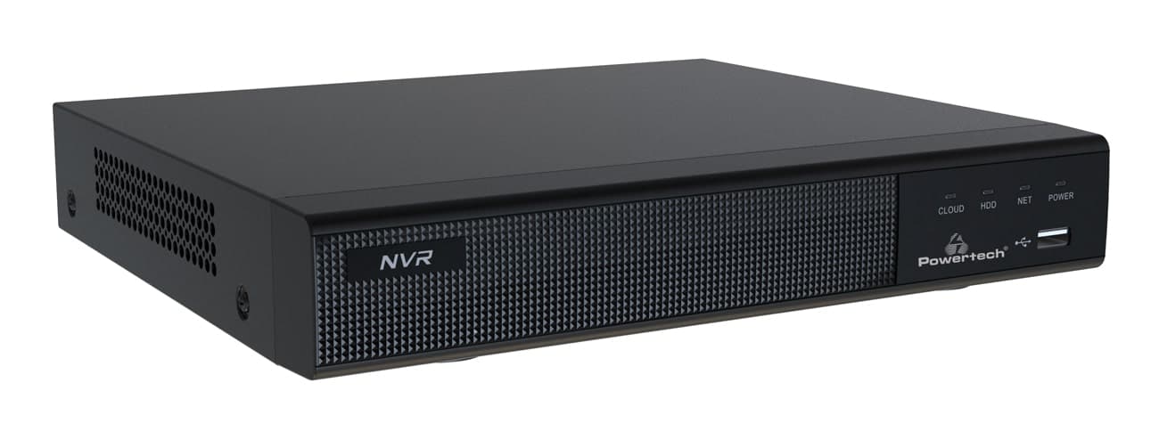 POWERTECH NVR καταγραφικό με 4 κάμερες PT-1233, 4K, 4MP, 9 κανάλια 3