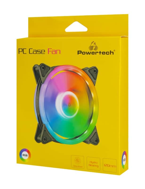POWERTECH ανεμιστήρας PT-1284 για PC, LED RGB, 120mm, 1200RPM 3