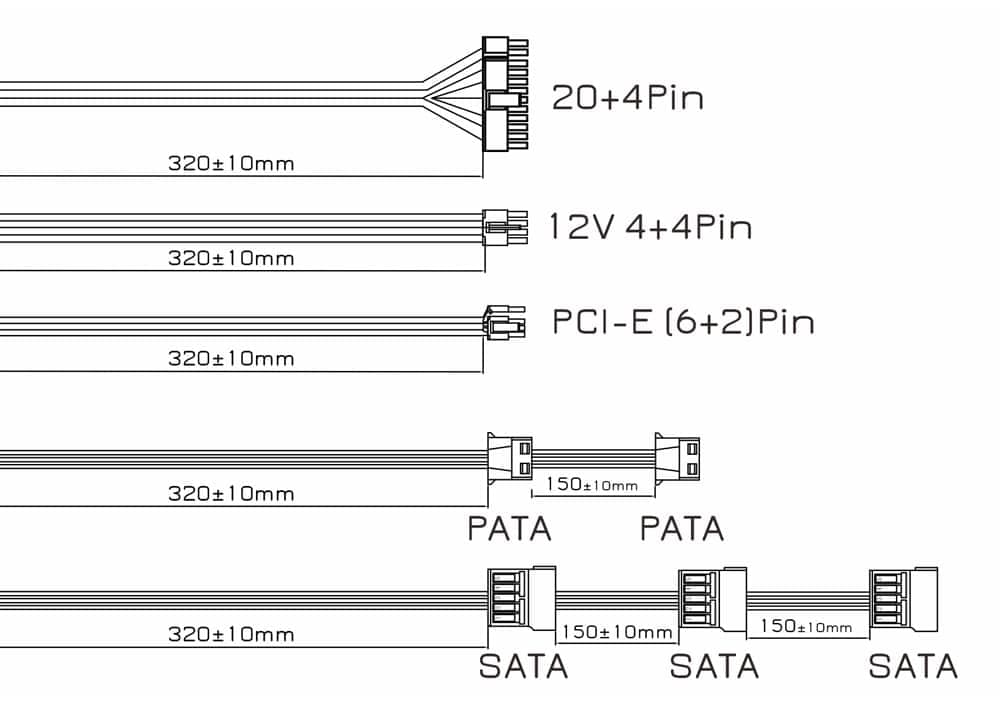 POWERTECH τροφοδοτικό PC PT-1310, 600W, ATX, 120mm Fan 5