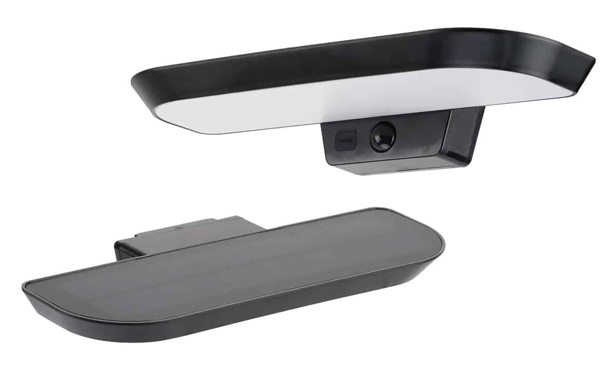 POWERTECH LED ηλιακό φωτιστικό PT-1516 με αισθητήρα κίνησης, 6W, 2000mAh, μαύρο