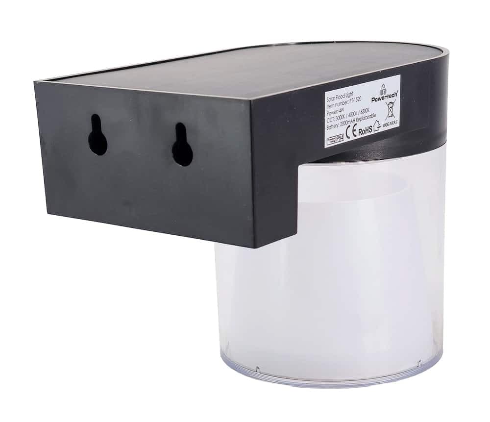 POWERTECH LED ηλιακό φωτιστικό PT-1520 με αισθητήρα κίνησης, 4W, 2000mAh, μαύρο 2