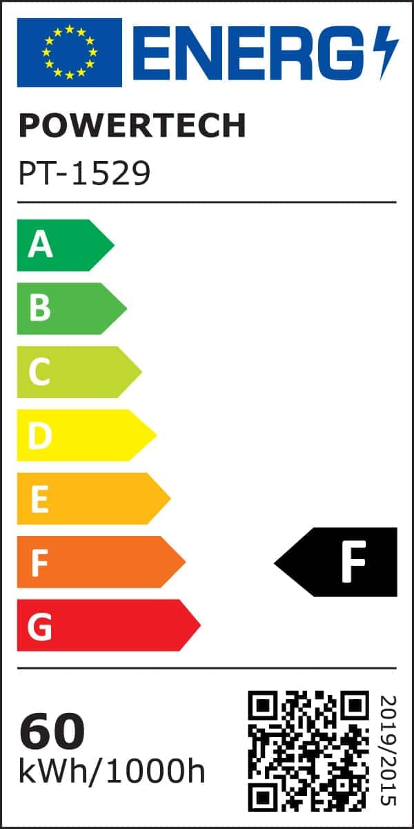 POWERTECH LED φωτιστικό οροφής PT-1529, 60W, 4000K, Φ80x120cm, μαύρο 5