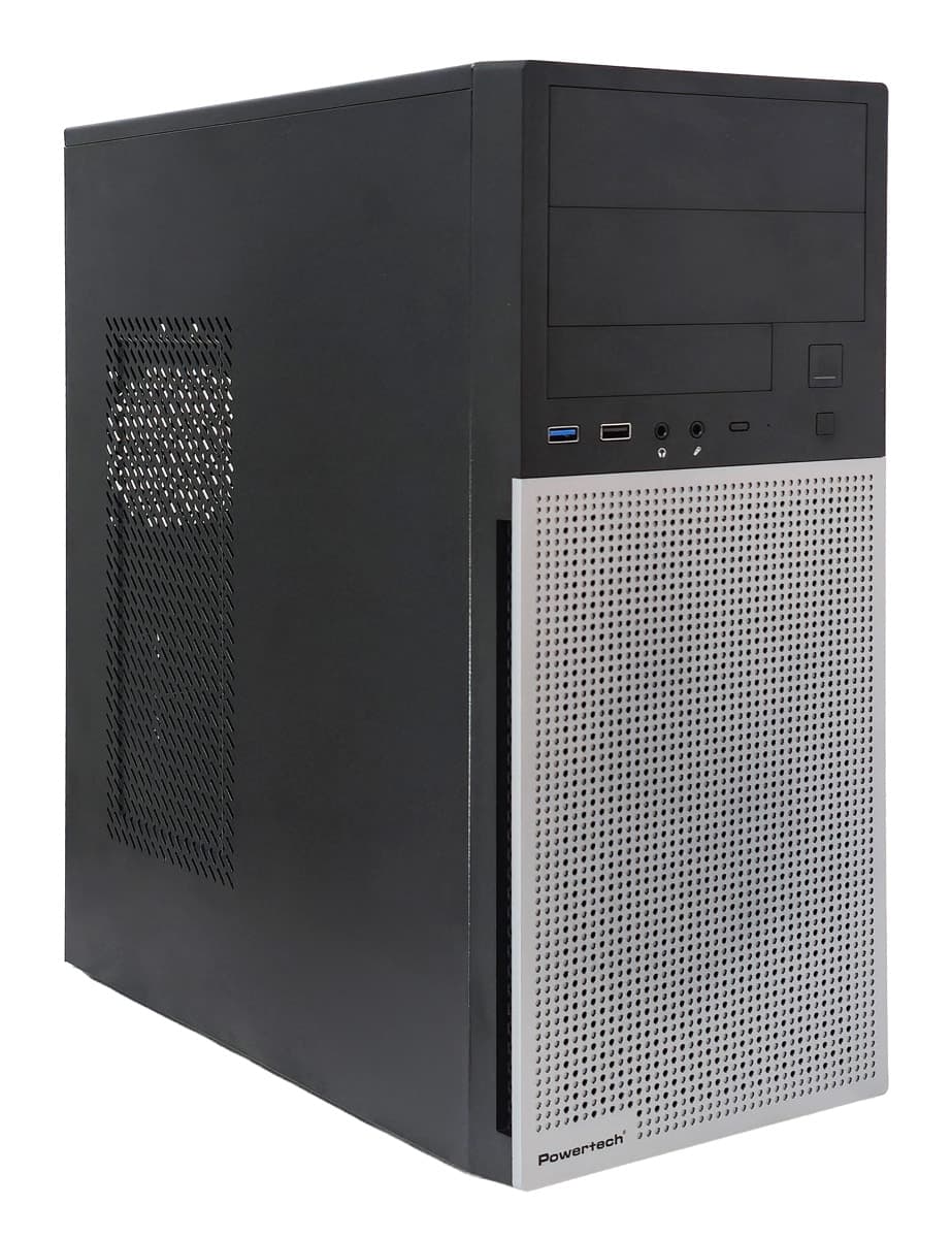 POWERTECH PC Case PT-1563 με 550W PSU, ATX Midi, 376.6x175x408.5mm, μαύρο