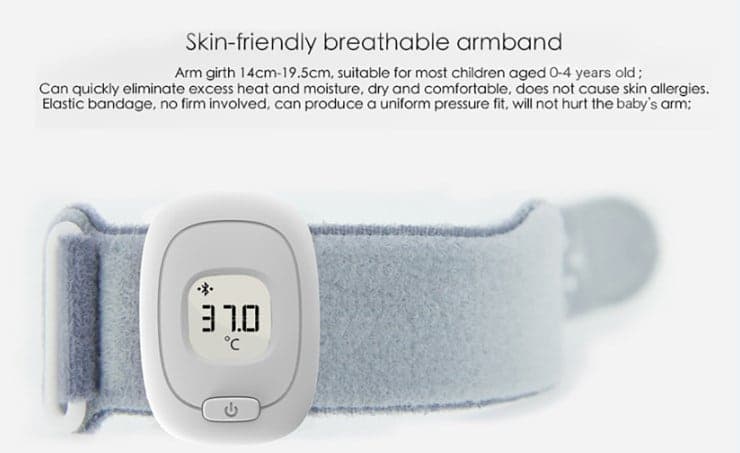 POWERTECH Smart Παιδικό Θερμόμετρο PT-501, Bluetooth, με συναγερμό 4