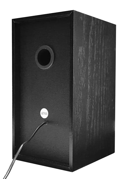 POWERTECH ηχεία Premium sound PT-845 από ξύλο, 2x 3W, 3.5mm, μαύρα 2