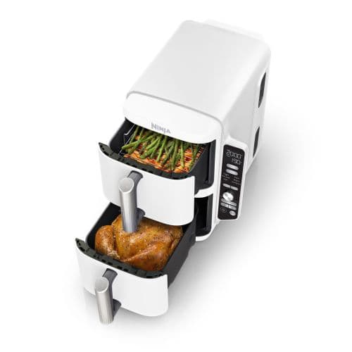 Ninja Foodi Κάθετo Air Fryer με Διπλό Συρτάρι 9,5L Λευκή EU SL400EU 3