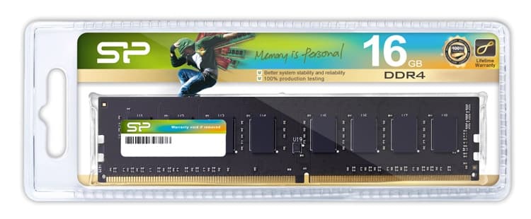 SILICON POWER μνήμη DDR4 UDIMM SP016GBLFU320X02, 16GB, 3200MHz, CL22 2