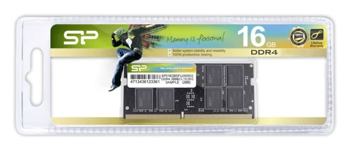 SILICON POWER μνήμη DDR4 SODIMM SP016GBSFU320X02, 16GB, 3200MHz, CL22 2