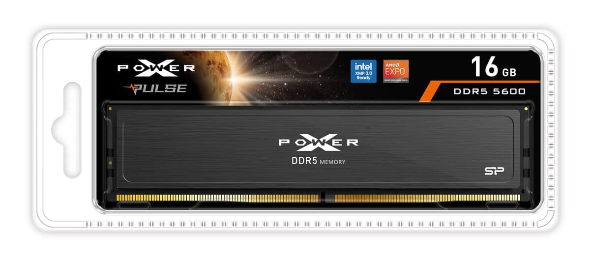 SILICON POWER μνήμη DDR5 UDIMM XPOWER Pulse, 16GB, 5600MHz, CL40 2