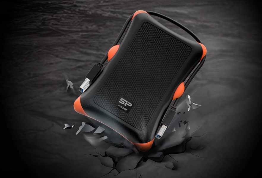SILICON POWER εξωτερικός HDD Armor A30, 2TB, USB 3.2, μαύρος 2