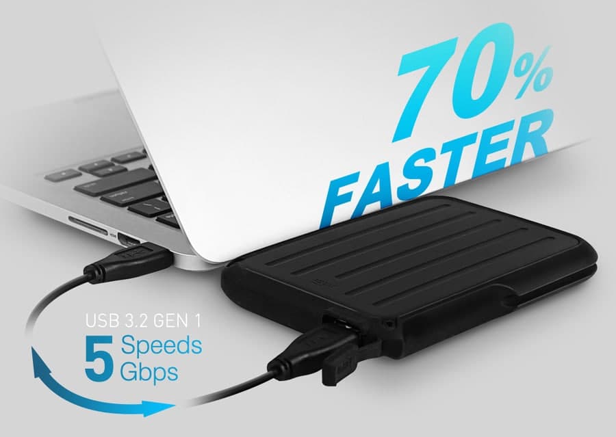 SILICON POWER εξωτερικός HDD Armor A66, 4TB, USB 3.2, μπλε 2
