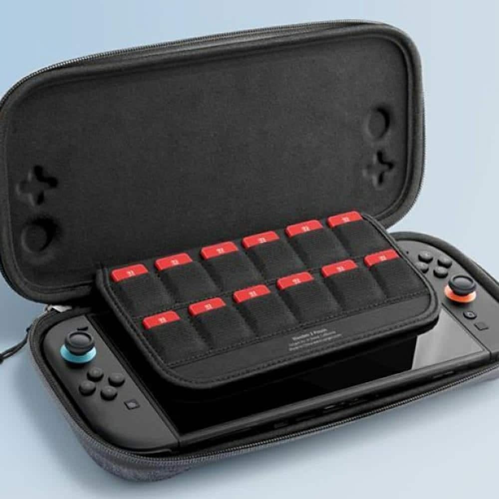 Θήκη Spigen Klasden 2 Pouch για Nintendo Switch 2 σε γκρι χρώμα 7