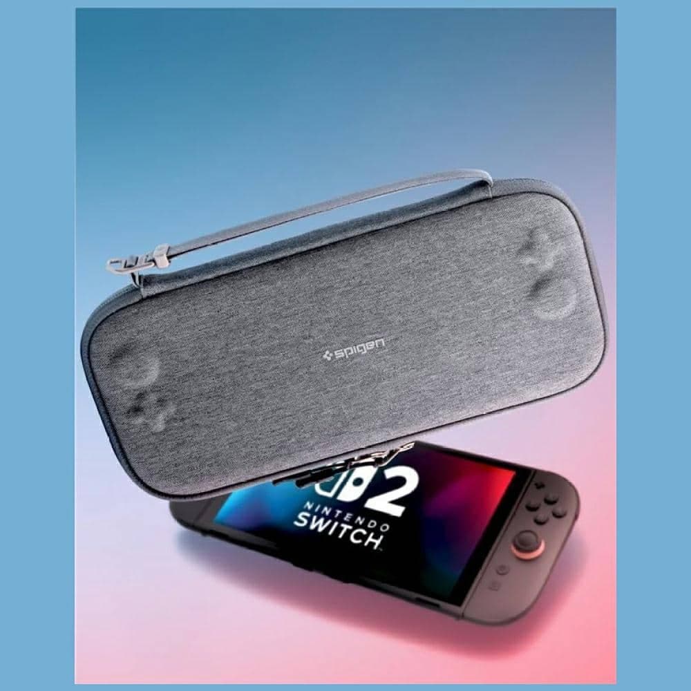 Θήκη Spigen Klasden 2 Pouch για Nintendo Switch 2 σε γκρι χρώμα 5
