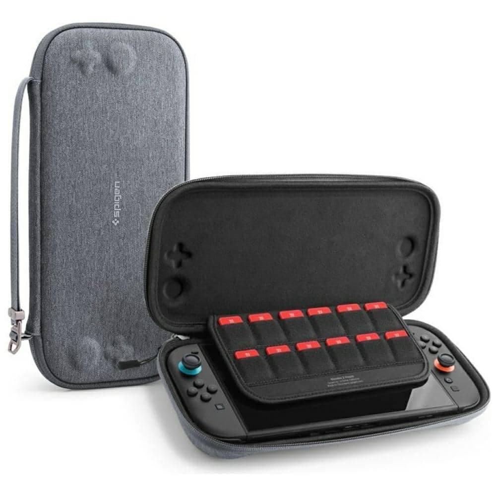 Θήκη Spigen Klasden 2 Pouch για Nintendo Switch 2 σε γκρι χρώμα