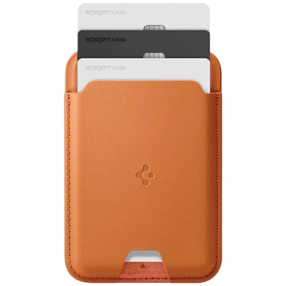 Μαγνητικό πορτοφόλι Spigen Valentinus MagSafe πορτοκαλί 3