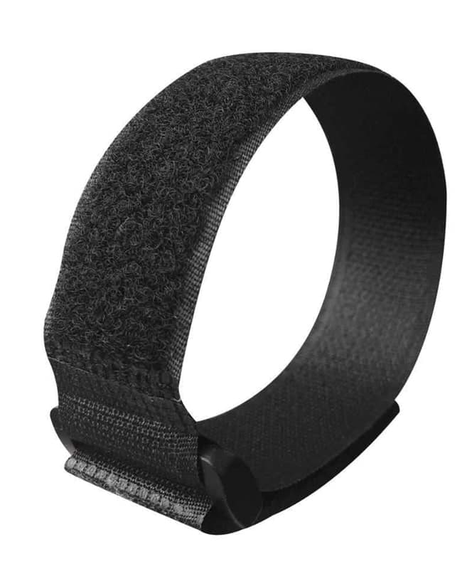 POWERTECH ιμάντας τύπου velcro TIES-026, 45x2cm, μαύρος, 10τμχ 2